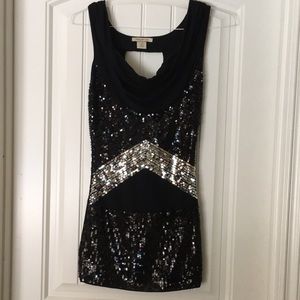 Arden B sequin scoop neck party dress- XS